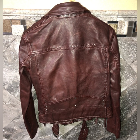 All Saints Balfern Leather Jacket - Picture 5 of 6